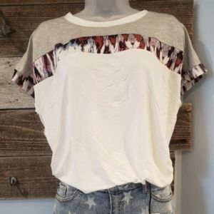 Celeste Strip of Tie Dye Tee